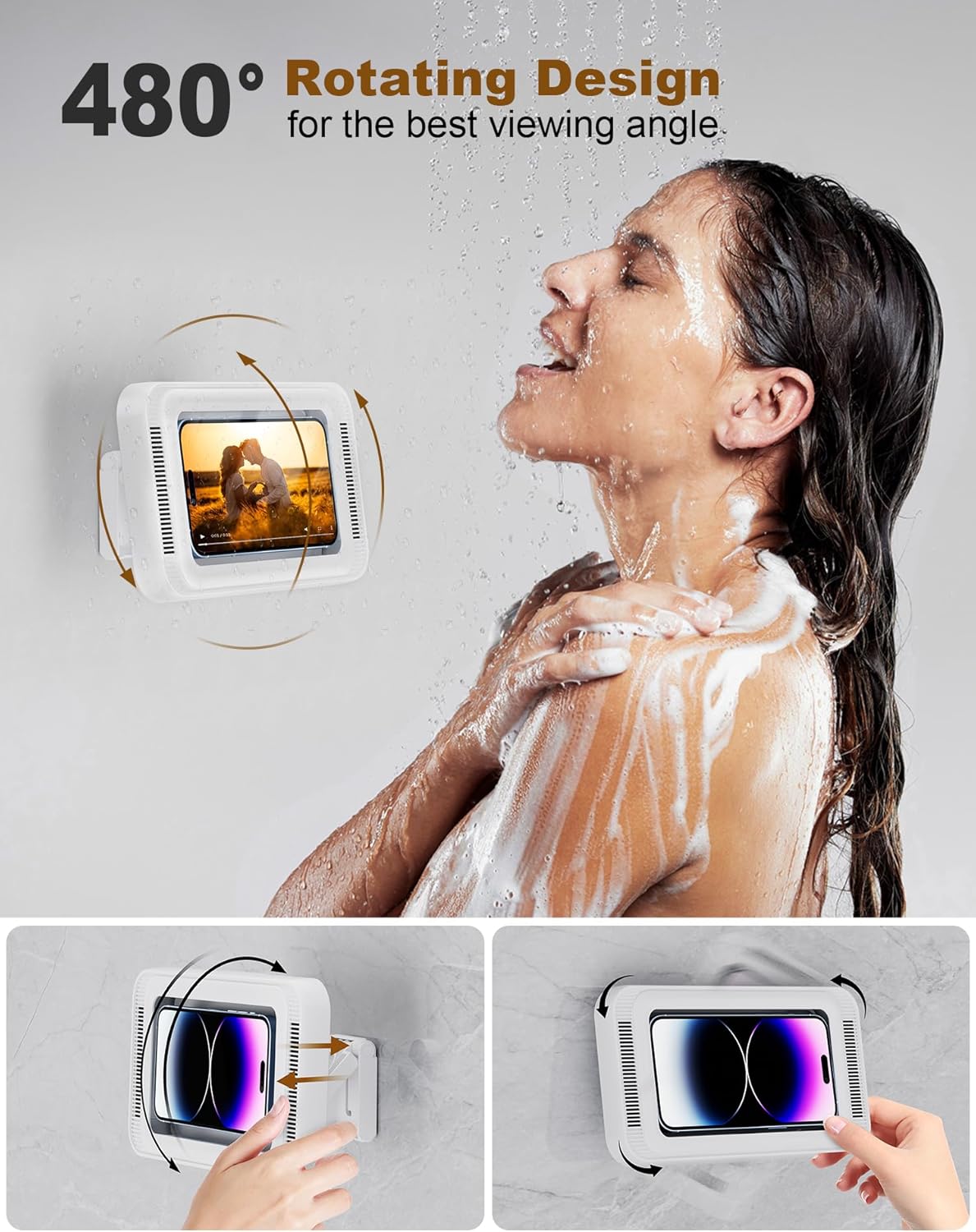 Soporte celular ducha-soporte celular impermeable- soporte celular baño